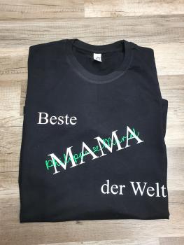 T-Shirt Mama Design mit Wunschnamen der Kinder